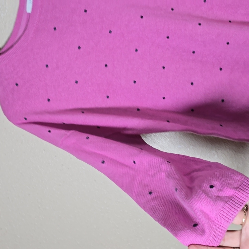 J. Jill Pink 3/4 Sleeve Sweater Top - Picture 2 of 5